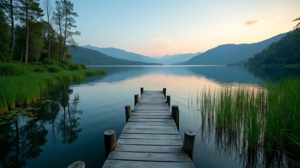 Dormir au bord du plus grand lac naturel de France
